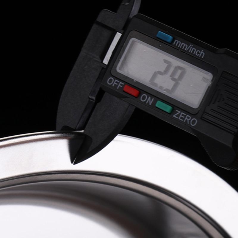 Stainless Steel Multi Compartment Round Plate 28cm For Meal Preparation Outdoor Picnics Office Lunch Microwave Safe Dish