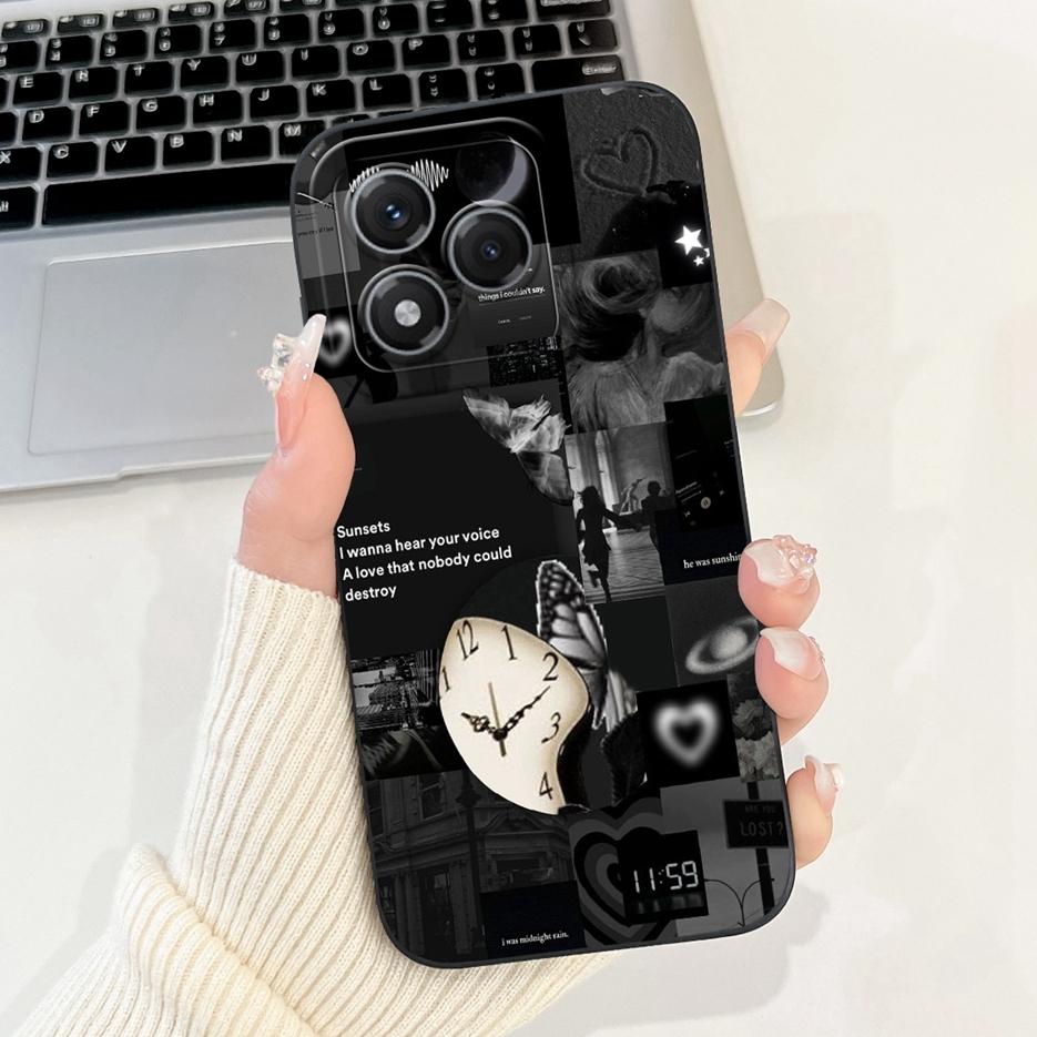 Skal till Honor 400 Lite, ABR-NX1, söt kattblomma, målat fodral, stötsäkert telefonskal till Honor400 Lite, mjukt fodral till Honor 400 Lite