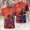 Rock band Megadeth 3D printed T-shirt men's fashion short sleeved top punk hip-hop Harajuku round neck clothing