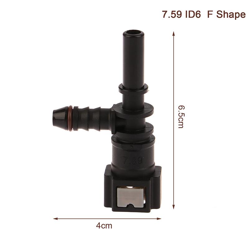 7.89 ID6 Auto Car Fuel Line Bundy Tee Hose Coupler Nylon Motorcycle Hose Coupler Quick Release Connect Connector Car Accessories