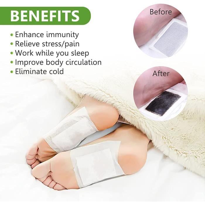 Patchs détoxifiants - 20 PCS - Vegan - Améliore la circulation - Élimine les toxines