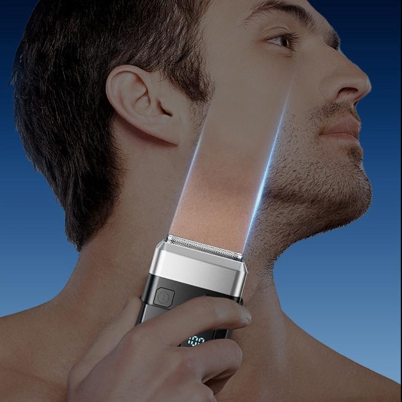 Travel Friendly Rechargeable Electric Shaver Waterproof Electric Shaver ABS Texture Suitable for Men Wet and Dry Use