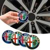 Car Tyre Wheel Center Hubcap Badge Protect Sticker For Alfa Romeo STELVIO Giulia 159 Giulietta 147 Mito 156 MTO Car Accessories
