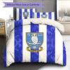 Sheffield Wednesday F.C Pattern Bedding Quilt Set  Home Decoration  Gift (1 * Duvet Cover + 2 * Pillowcase  Without Core)