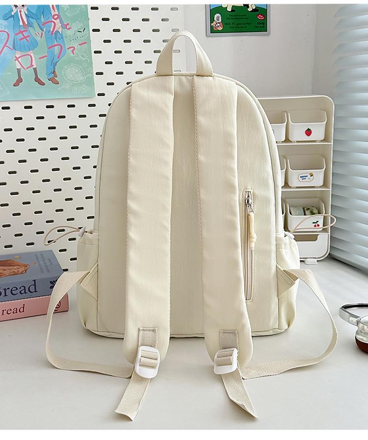 Japanese Style Girls' School Backpack: Versatile, Large Capacity, Fresh & Cute for Grades 3-6 & Junior High.