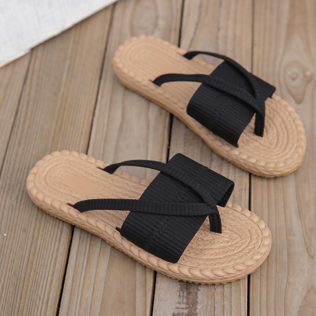 Slippers Female Summer Outside Wear 2025 New Seaside Holiday Beach Shoes Network Red Fashion Clip-toe Flip-flops Slipper