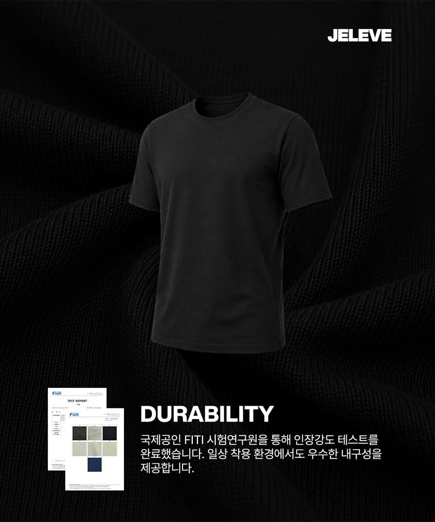 JELEVE Ribbed Muscle Fit Short Sleeve