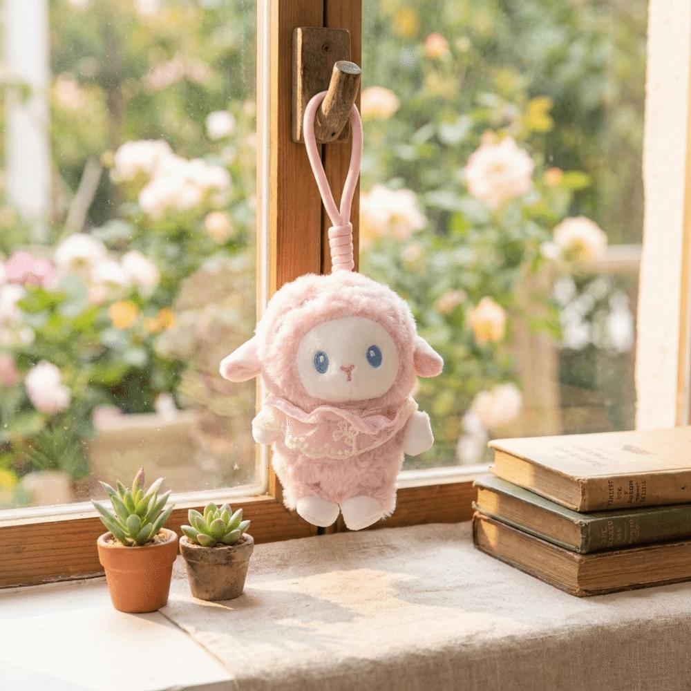 Cute Sheep Plush Keychain Soft Sheep Pendant Bag Accessories Kids Gifts