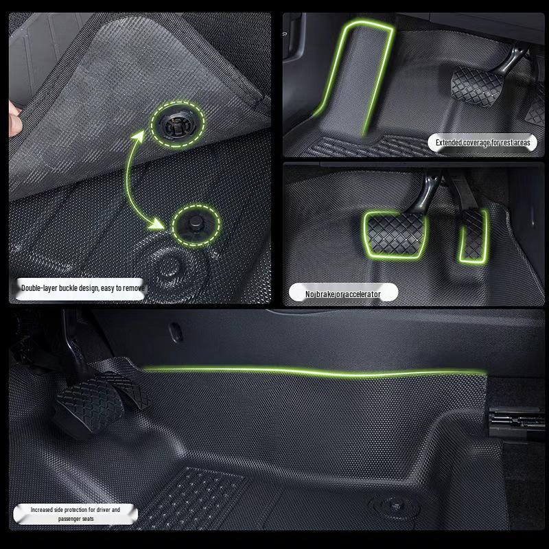 Logo Series TPE Car Floor Mats: Non-slip, Waterproof, and Wear-resistant