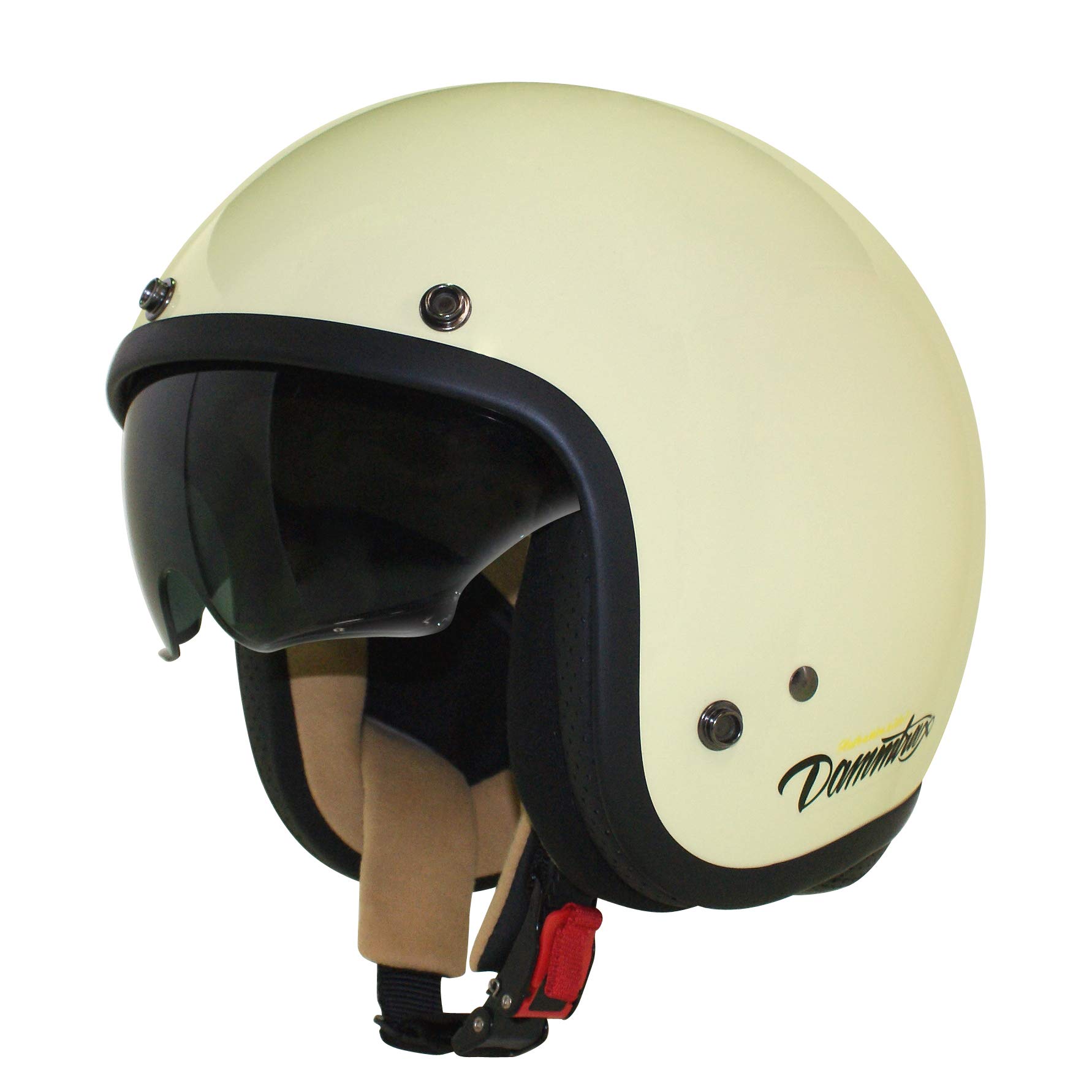 

DAMMTRAX Air Material Jet Motorcycle Pearl Size Helmet, Ivory, Women s (56cm-57cm)