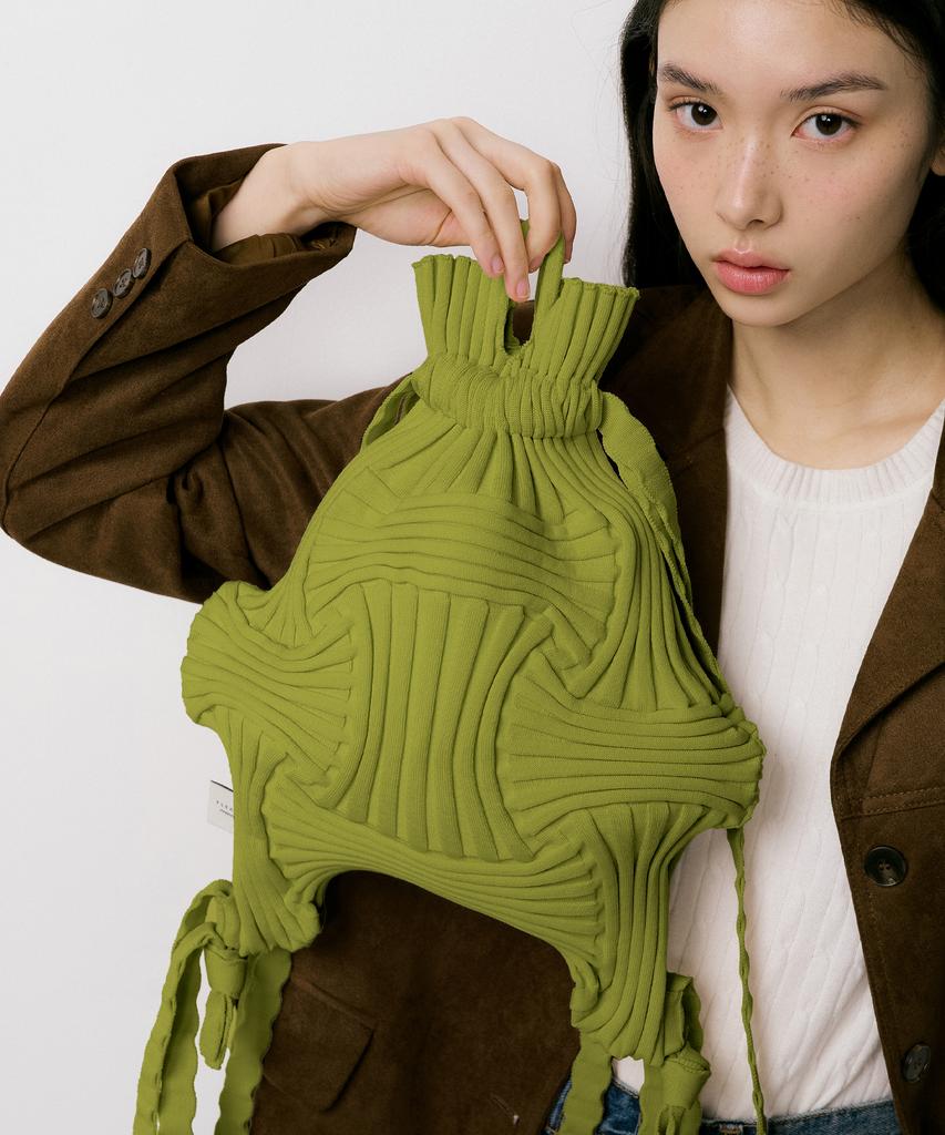 Pleatsmama New Bow Backpack Olive
