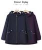 Plus Size 200 Jin Windbreaker Jacket for Middle-Aged Women - Stylish Spring & Autumn Outerwear for Moms & Grandmas