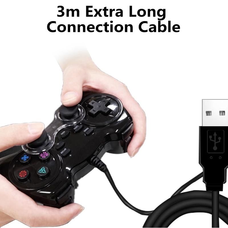 Game Controller Wide Platform Compatibility USB Corded Gamepad Accurate Motion Sensing Control Support Double Vibration