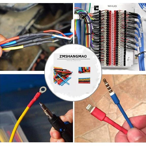 164Pcs Multicolor Electric Insulation Heat Shrink Tube Wire Shrink Wrap Assortment Kit Eco-Friendly Material 8 Sizes Heat Shrink Tubing