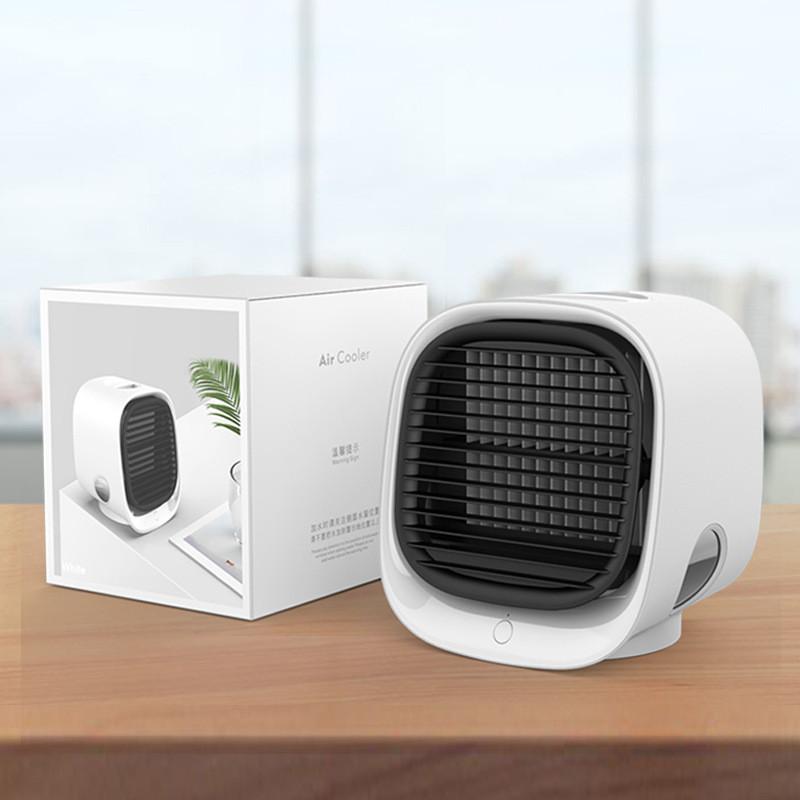 Portable Usb Desk Air Cooler Powerful Cooling Mini Fan With Humidifier For Home And Office Use