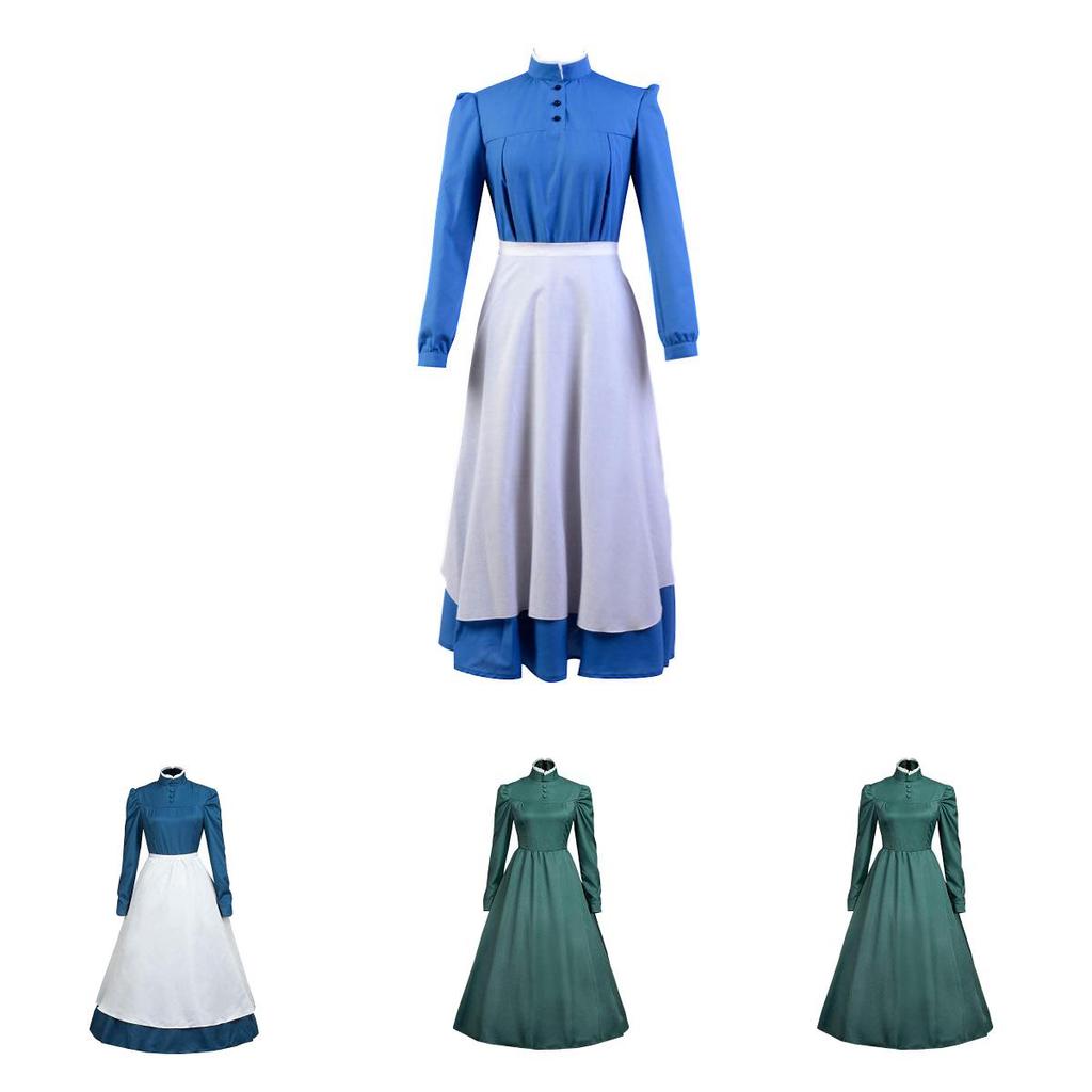 Howl's Moving Castle Sophie Elegant Long Sleeve Costume For Cosplay