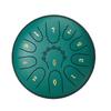 Steel Tongue Drum, 16.5cm 11 Notes Rain Drum for Outside Garden, D Major Musical Drums with Music Book & Mallets, Percussion Instrument for Meditation
