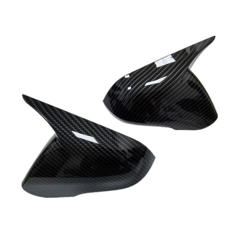 Car Decoration Door Mirror Cover For Hyundai Sonata 2015- Carbon Fiber Glossy Black Car Rearview Accessories Styling
