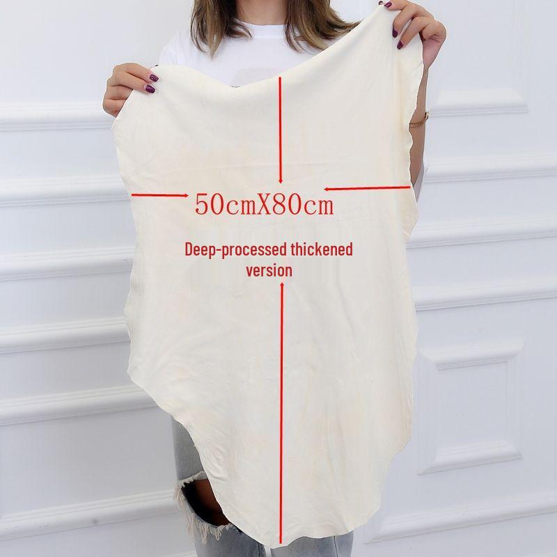 Large Natural Deerskin Suede Car Drying Towel - Quick Absorbing, Quick-Drying, Premium Quality