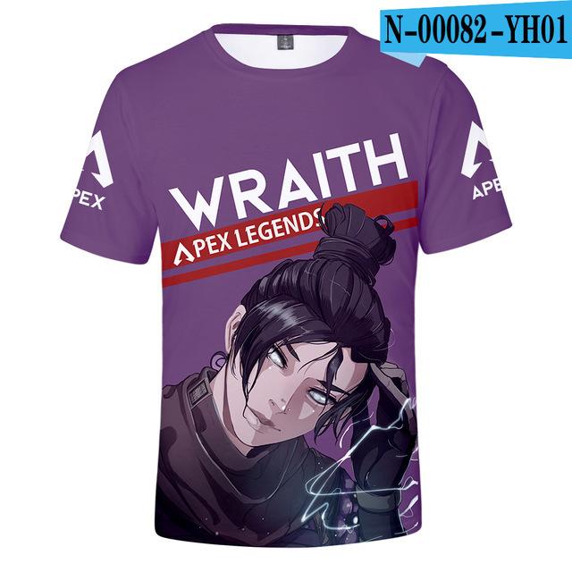 Kids T Shirt 3d Apex Legends Clothing Children Boys Girls Short Sleeve Tshirt Outerwear T -Shirt Children Clothe Tee 