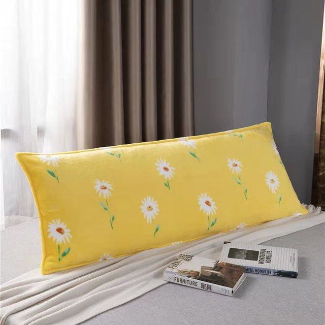 Flannel Double Pillowcase Winter Warm Coral Fleece Long Pillow Case