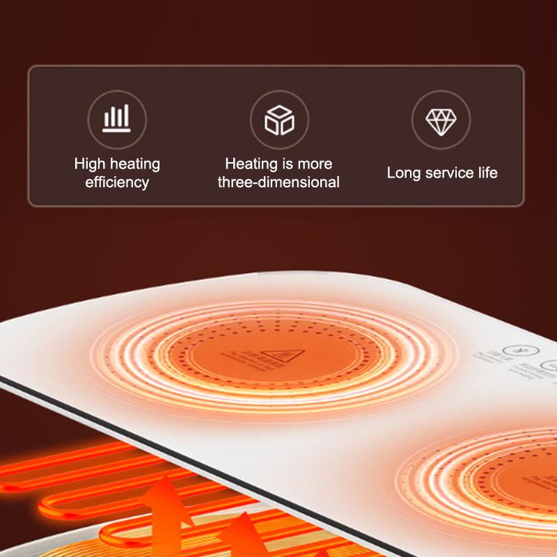 Wielofunkcyjna Elektryczna Taca Podgrzewająca Jedzenie Stała Temperatura Ciepły Talerz Szybkie Ogrzewanie Pełnej Powierzchni Ciepłe Potrawy