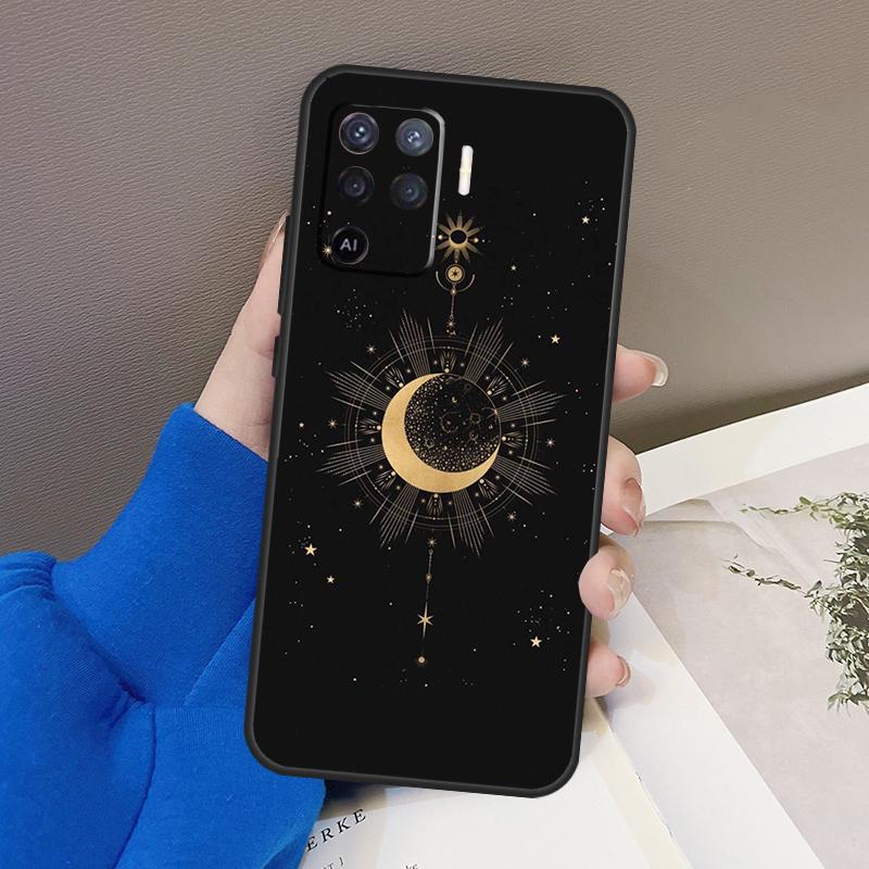 Magic Moon Tarot For OPPO A78 A77 A57 A17 A15 A16 A76 A96 A52 A72 A93 A74 A94 A5 A9 A31 A53S A54S A57s Case
