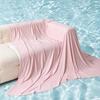 Summer Cooling Blanket Ice Silk Skin-friendly Breathable Lightweight Quilt for Air Conditioner Room Travel Blanket for Camping