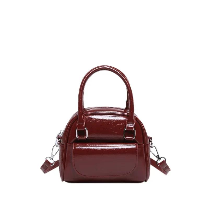 

PU однотонная женская сумка на молнии, универсальная модная сумка через плечо, мягкая, простая сумка на плечо в западном стиле