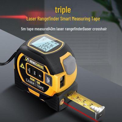 Multi-Function High-Precision Laser Tape & Rangefinder with Cross Line Feature
