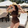 2025 Stylish Women's Sexy One-Piece Swimsuit: Pure, Desirable Style, Slimming, Tummy-Concealing, Perfect for Beach and Hot Springs