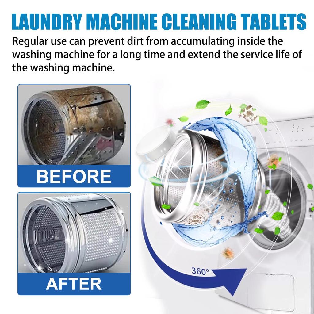 Laundry Machine Cleaning Tablets Washing Machine Sink Descaling, Odor Removal