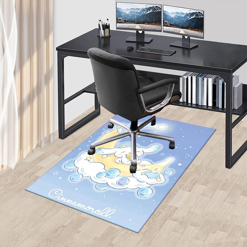

Anime Cartoon Design Chair Mat - Cinnamoroll Moon Clouds - Non-Slip Carpet for Office, Home Decor, Living Room, Bedroom, Game Room & Dormitory.E023 60cm by 90cm