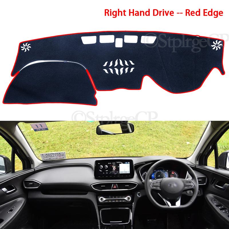 Anti-Slip Mat Dashboard Cover Pad Sunshade Dashmat Protect Carpet Anti-UV Dash Car Accessories for Hyundai Santa Fe 2019 2020 TM