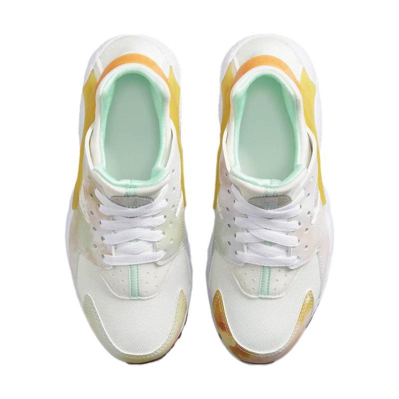 Nike Air Huarache Run GS Abrasion Resistant Lightweight Cushioning Support Low Top Kids' Running Shoes Pink White Sneakers FJ7715-171