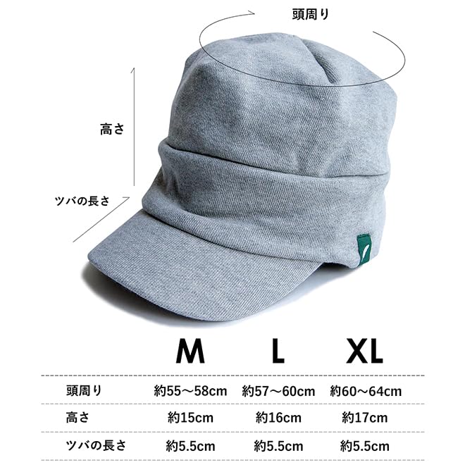 Nakota Sweat Work Casquette Large and Loose All Size L Tricolor C Hat, Size, Men's Women's, Tricolor, Fit, Season, (Head Circumference Approx.