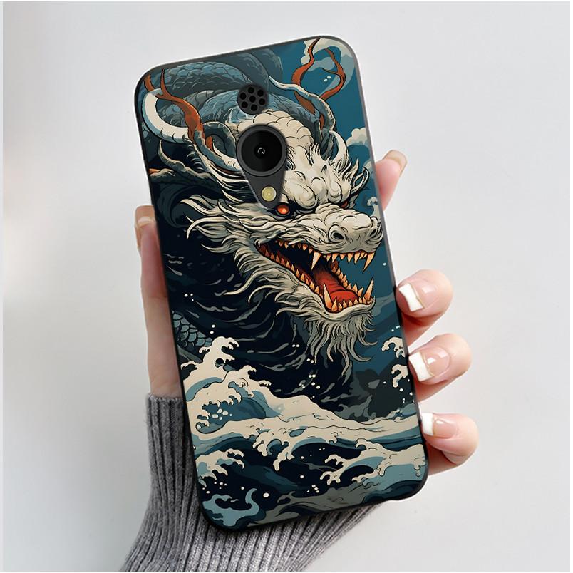 Phone Case For Nokia 150 2G 2023 Casing Luxury Cute Love Rabbit Funny Cartoon Black Matte Soft Silicone Shockproof Cover Shell