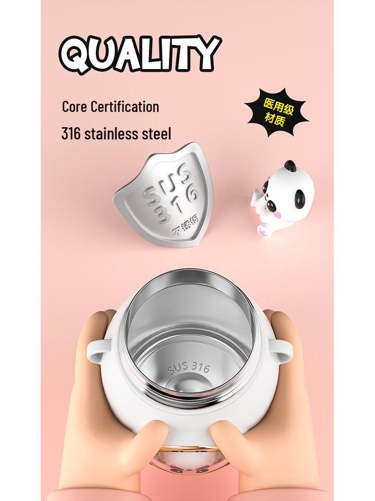 2025 Izolovaná nerezová dětská láhev na vodu s víčkem otevíraným jedním tlačítkem