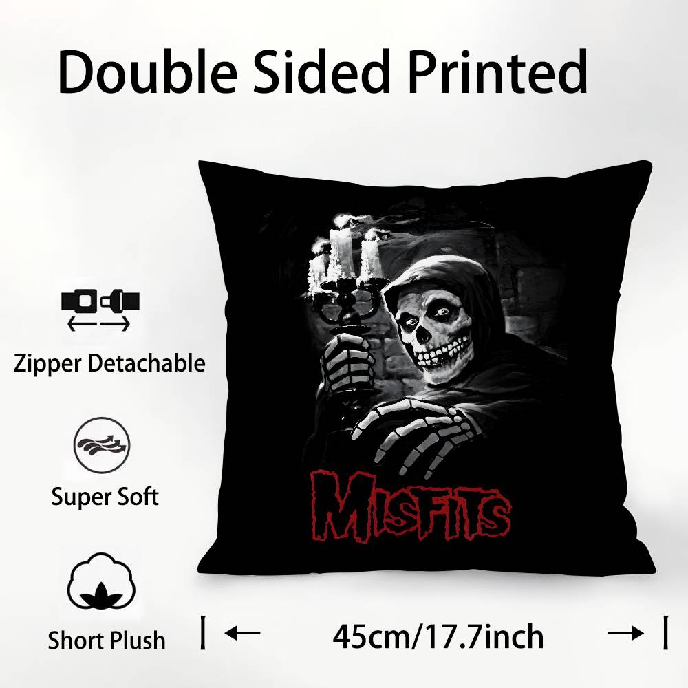 M-Misfits Thriller Classic Pillow Case Plush Fabric Soft  Pillowcase Double Sided Print Cushion Cover Household Gifts