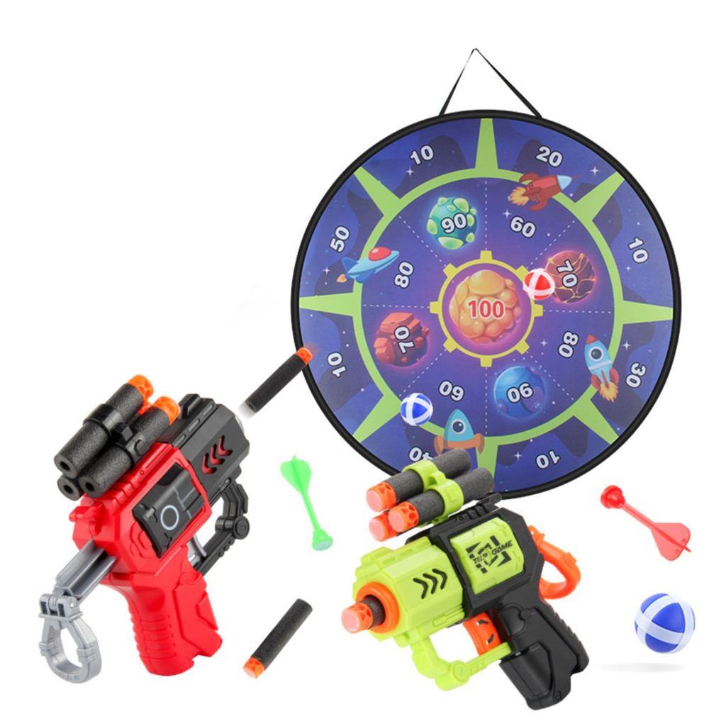 28 Zoll große Dartscheibe für Kinder und Jungen, Sport- und Outdoor-Spielzeug für Kinder mit 4 Klebebällen, 4 Dartpfeilen und 2 Haken