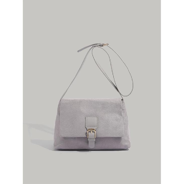 

2024 New Large Capacity Tote Bag for Women, Vintage Velvet Texture Commuter Shoulder Bag, Niche Crossbody Bag Trend сірий колір