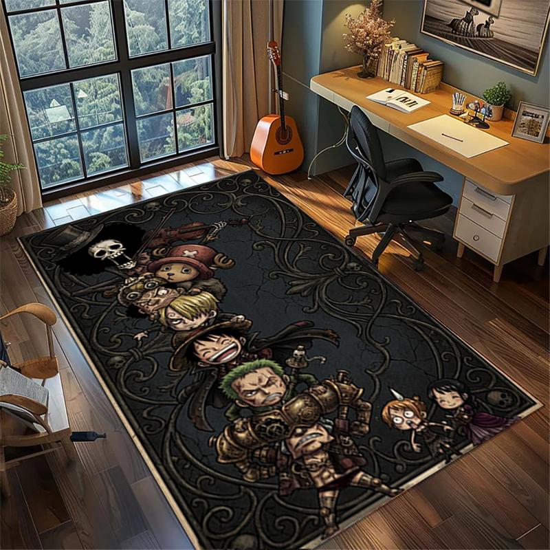 

Floor Mat Large Area ONE PIECE Non Slip Washable Rug Carpet Gamer Room Home Decor kwq51 60x90cm