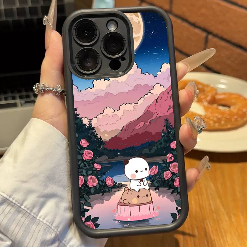 Cute BuBu D-DuDu Phone Case For iPhone 11 12 13 14 15 16 17 Pro Max Shockproof Soft TPU Back Cover