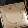 Colorfast Korean-Japanese Titanium Steel Women's Bracelet - Versatile, Fashionable Hand Jewelry.