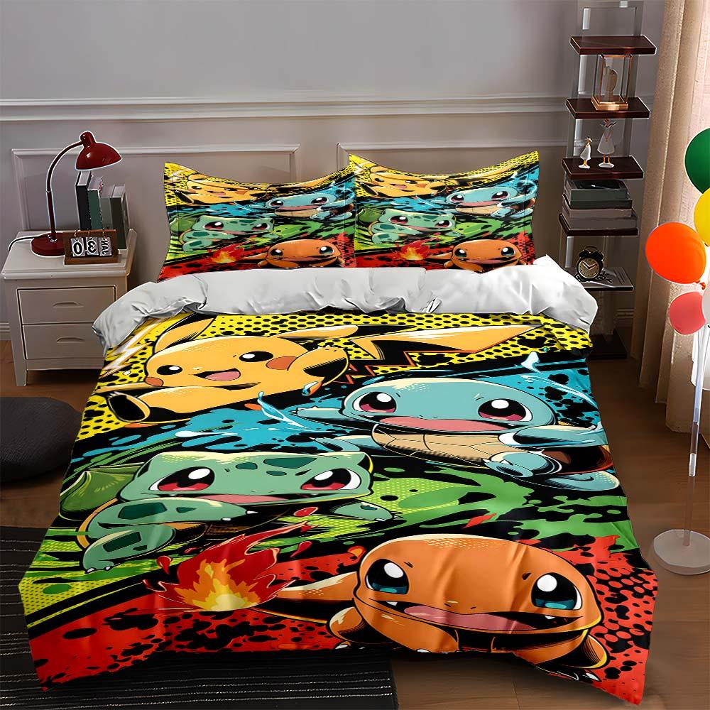 

Colorful, animated, vibrant. Bedding Duvet cover sets Duvet covers Pillowcases gifts (1 * Duvet Cover 2 * Pillowcases, without duvet insert) 135x200cm