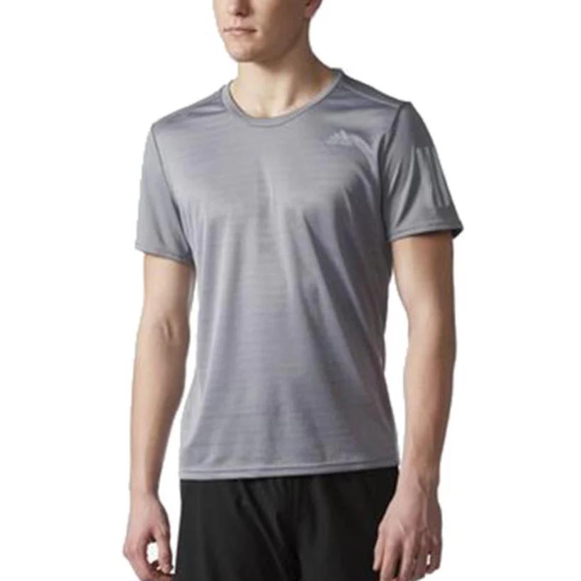 Adidas T Shirts Men's Gray Crew Neck Moderate BP7421