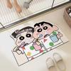 Crayon Shin-Chan Anime Figure Water Uptake Cartoon Gentle Plus Cozy Shower Room Mat Fast Drying Trendy Home Gifts