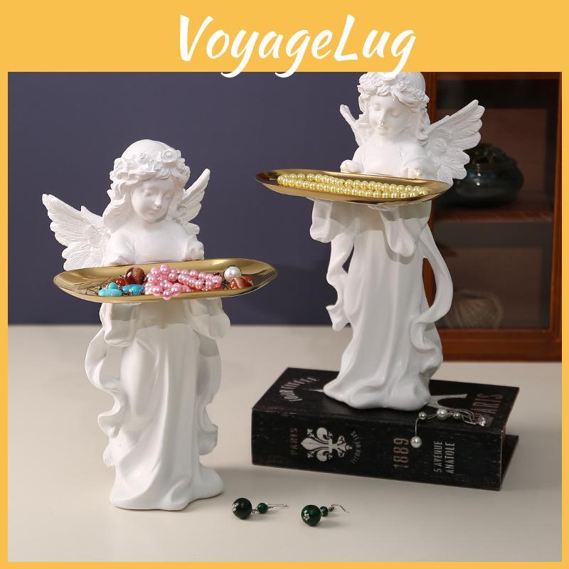 Europäischer Stil Engel Tablett Harz Handwerk Schlüsselhalter Schmuck Dekoration Organizer