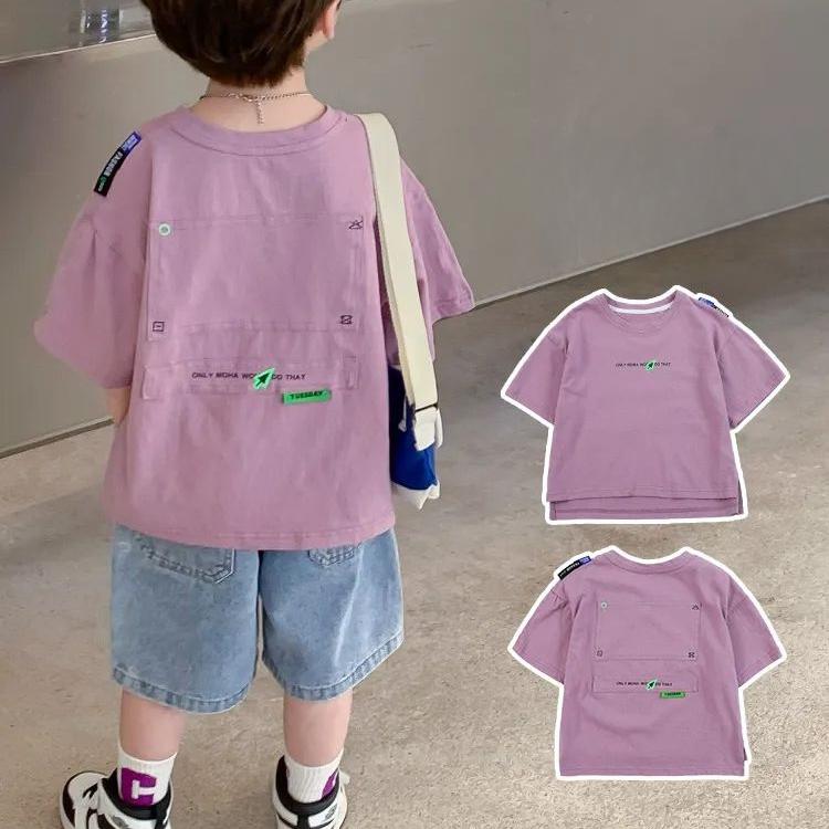Boys' Summer Outfit Set Children's Short Sleeved Denim Suit Casual Short Set Korean Explosive Street Children's Summer Outfit