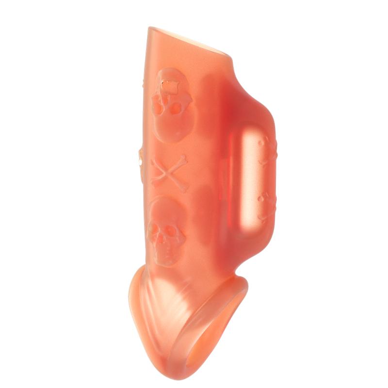 Vibrador de Estimulação do Clitóris Feminino Anel Peniano Brinquedos Sexuais Para Homens Retardar a Ejaculação Anel Peniano Manga Gaiola de Castidade Adulta Sex Shop
